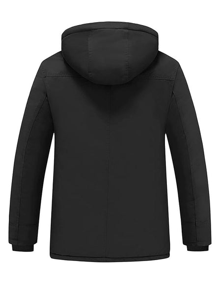 Wantdo Heren Slank Passend Katoen Casual Jas Buiten Dragen Zwart 3XL Wantdo Heren Slank Passend Katoen Casual Jas Buiten Dragen Zwart 3XL