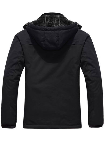 Mens Waterproof Ski Jacket Fleece Winter Snowboard Jacket