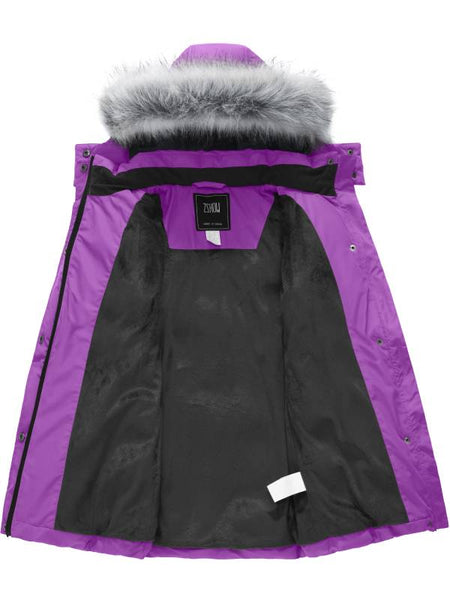 Velour down coat⌘purple Amazon.com: HGps8w Women's Winter Long Thickened Down Coat