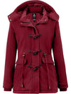Women's Sherpa Lined Winter Coat Cotton Military Jacket City I
