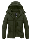 wantdo Women's Puffer Jacket Lightweight Winter Coat with Removable Hood