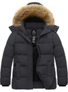 Women's Plus Size Winter Coat Quilted Puffer Jacket with Removable Hood Recycled Polyester