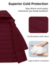 Wantdo Women's Lightweight Winter Coat Long Puffer Jacket