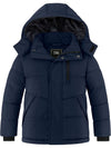 ZSHOW Boy's Warm Fleece Jacket Water Resistant Hooded Winter Coat