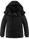ZSHOW Boy's Warm Fleece Jacket Water Resistant Hooded Winter Coat