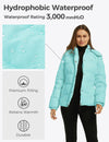 Women's Hooded Warm Winter Coat Quilted Thicken Puffer Jacket with Removable Hood