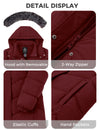 Wantdo Women's Warm Winter Coat Long Puffer Jacket