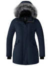 Women's Winter Coat Waterproof Puffer Jacket Thicken Parka with Fur Hood