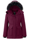 wantdo Women's Winter Coats Warm Thicken Puffer Parka Jacket with Hood
