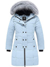 ZSHOW Girls' Long Winter Coat Parka Water Resistant Warm Puffer Jacket