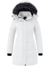 Women's Waterproof Winter Coat Warm Long Puffer Jackets with Faux Fur Hood Thicken Parka
