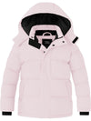 ZSHOW Girls' Winter Coat Soft Fleece Lined Cotton Padded Puffer Jacket
