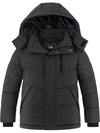 ZSHOW Boy's Warm Fleece Jacket Water Resistant Hooded Winter Coat
