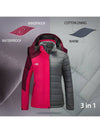 Wantdo Women's 3-in-1 Ski Jacket Waterproof Winter Snow Coat Snowboarding Jacket Alpine II 