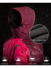 Wantdo Women's 3-in-1 Ski Jacket Waterproof Winter Snow Coat Snowboarding Jacket Alpine II 