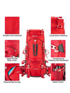 Ubon Ubon 60L Hiking Travel Backpack Extra Large with Outdoor Rain Cover 