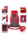 Ubon Ubon 60L Hiking Travel Backpack Extra Large with Outdoor Rain Cover 
