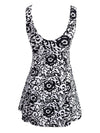 Wantdo Women's Modest One Piece Swimsuit Slimming Bathing Suits Swim Dress 