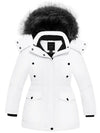 Girl's Thicken Winter Coat Warm Puffer Jacket with Faux Fur Hood
