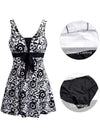 Wantdo Women's Modest One Piece Swimsuit Slimming Bathing Suits Swim Dress 