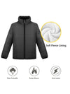Wantdo Girls 3 in 1 Waterproof Ski Jacket Warm Fleece Hooded Coat 