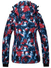 Wantdo Women's Waterproof Ski Jacket Colorful Printed Winter Parka Fully Taped Seams Atna Printed 