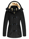 Women's Sherpa Lined Winter Coat Cotton Military Jacket City I