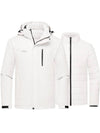 Wantdo Men's Waterproof 3 in 1 Ski Jacket Warm Winter Coat Alpine I Ivory S 