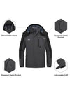 Wantdo 3-in-1 Men's Winter Coat Ski Jacket Waterproof Hiking Coat Alpine II 