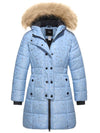 ZSHOW ZSHOW Girls' Long Winter Coat Parka Water Resistant Warm Puffer Jacket Star Print 6/7 
