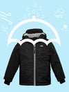 Wantdo Boys Hooded Winter Jacket Windproof Ski Fleece Coat 